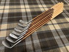 Macgregor Popular Antique Hickory Wood Shaft Irons Set  8 Pcs - Ready To Play