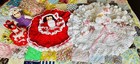 Lot Of 4 Vintage Crochet Bed Dolls Handmade Various Sizes