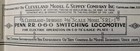 Vintage 1930   s-40   s Cleveland Switching Locomotive Blueprints