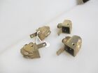 Vintage Brass Furniture Castors Trolley Table Wheels Old Lion Paw Feet Antique