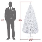 6 Ft Artificial Christmas Tree  Unlit Hinged Christmas Pine Tree