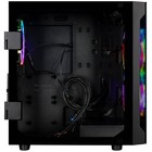Clx Spear Micro Tower Black  Tempered Glass  Includes 3 Rgb Fans  No Psu  Matx