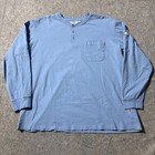 Rasco Fr Henley Shirt Mens Xl Lot Of 2 Blue Long Sleeve Pocket Tee T Work Flame 