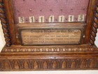 1893 Western Weighing 5c Nickel Tickler Coin Drop Cigar Trade Stimulator - Oak