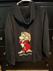 Vintage Walt Disney World Grumpy Embroidered Full Zip Hoodie Black