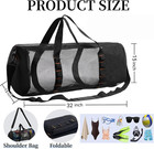 Diving Scuba Surfing Snorkeling Dive Mesh Beach Bag Duffle Bags With Zipper And