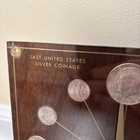 Marion Kay  1964 Last United States Silver Coinage Clock 72 Walnut Mcm