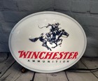 Vintage Winchester Ammunition Lighted Sign Western Advertising Cowboy    