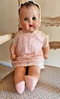 Vintage 1930s Composition Baby Doll 25  Sleep Eyes Original Family Doll