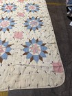 Vintage Eight Point Star Quilt Patchwork Multicolor Feedsack 65 X 72