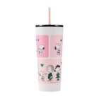New 2025 China Starbucks Cute Snoopy 24 Oz Ss Straw Mug 710ml Large Capacity