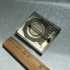 Vintage Solid Silver Metal Guard Badge Dale System  Inc  750 2-3 8 w X 2-5 8 l