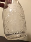 Vintage Lantz s Dairy One Pint Embossed Milk Bottle St  Clairsville  Ohio Oh