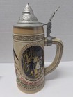 Budweiser Tomorrow   s Treasures Series D Lidded Stein 1985 Aging Cooperage Cerama