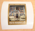 Romania 1971 Stamp Non Perf Scott  2307 M s Voronet Monastery Religious Frescoes