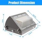 4pack 150w Led Wall Pack Light Dusk To Dawn Commercial Industrial Security Lamp
