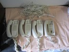  4  Vtg Bell System Off White Push Button Trimline Telephone Untested Read Detai