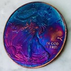 2010 American Eagle Silver Dollar 1oz 999 Silver Coin Toned Bullion  999 Fine