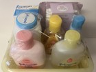 Nos Johnson   s Baby Bathtime 7 Item Gift Set Baby Powder Lotion Wash    New Sealed