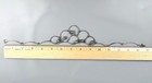 Vintage Taxco Mexico 925 Sterling Silver Scallop Ball Bib Necklace Signed Eag 3