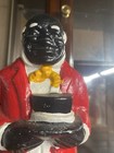 Antique Set Aunt  Uncle  Americana  Cast Iron Coin Piggy Bank 10inch Mint Cond