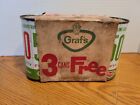 Graf s 50 50 Grapefriut lime Flat Top 3 Soda Cans Org Box Milwaukee Wi