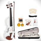 Gorgeous White Solid Wood Violin Package 4 4 Full Size With Case  Bow  Rosin