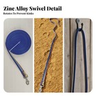 Horse Lead Rope With Metal Clip Woven Polyester Lead Rope Nickel-finish