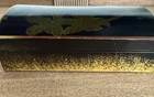 Vintage Japan Hand Painted Lacquer Jewelry Box Chest Oriental Asian Decor