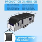 Camper Cover - Waterproof 210d Oxford Cloth - Wind  Rain And Snow Proof - Rv 