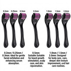 540 Titanium Micro Needle Derma Roller Beard Hair Growth Skin Care Routine 1pc