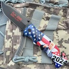 8 5  Trump I ll Be Back 2024 Maga Spring Assisted Open Folding Pocket Knife New