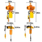 0 5ton 1ton Electric Chain Hoist Winch W  10 -15  G80 Chain 110v Remote Control