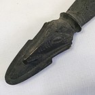 Oceanic Polynesian Papua New Guinea 22  Carved Lime Spatula With Figure
