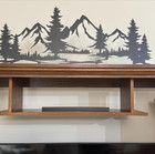 Large Stencils For Painting On Walls Mountain Stencil Forest Tree Stencils Fo   