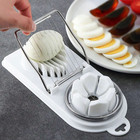 Boiled Egg Slicer Stainless Steel Heavy Duty Egg Chopper Cutter Kitchen Tool