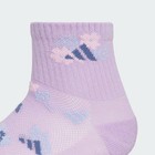 Adidas Kids Girl s Cushioned Graphic 6-pack Quarter