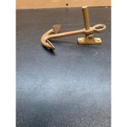 Vintage Solid Brass Anchor Wall Hook Nautical Maritime Decorative Hardware 6in