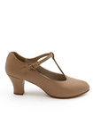 Capezio Footlight T-strap Character Shoes Caramel Women s 10 5 New In Box