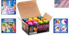 Vibrant 12-pack Mini Neon Party Bubbles For Kids - Fun And Engaging Outdoor Toys
