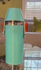 Casamigos Tequila Flask Set Turquoise Cover 2 Stainless Shot Glasses Ships Free 