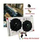 Readycool 4 Row Aluminum Radiator Shroud Fan For Chevy Camaro Blazer 1970-198   
