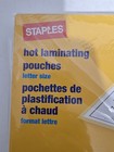 Lot Of 2 - New Box Staples Hot Laminating Pouches Letter 5 Mil 100-pack  127mm
