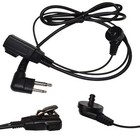 2-pack Hqrp 2pin Hands Free Earpiece   Ptt Microphone For Motorola Radio Devices