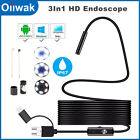 Waterproof Hd Endoscope Usb Type-c Borescope Inspection Snake Camera For Android