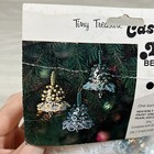 Vintage Tiny Treasure Cascade Of Pearls Bells Christmas Ornament Kit New 1977 D1