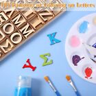 Unfinished Wood Greek Letters With Storage Tray Bold Font Small Wooden 1  New