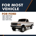 Pair Of 2 Lh Rh Black Metal Inside Door Handles For 1987-1996 Ford F-150