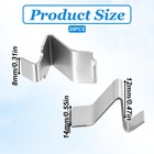 20 Pcs Heavy Duty Metal Shelving Brackets Clips Cabinet Shelf Clips Adjustabl   