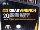 Nos Gearwrench 20 Pc Sae Metric Ratcheting Combination Wrench Set 35720-06